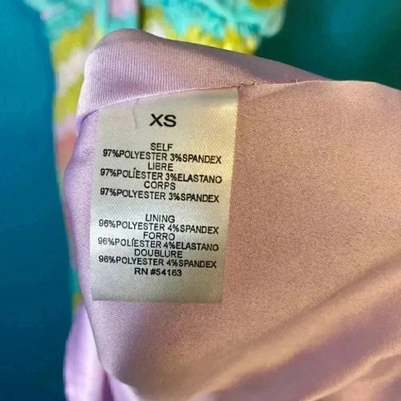 Jessica Simpson Y2K Chiffon Colorful Striped Halter Dress - Picture 4 of 7